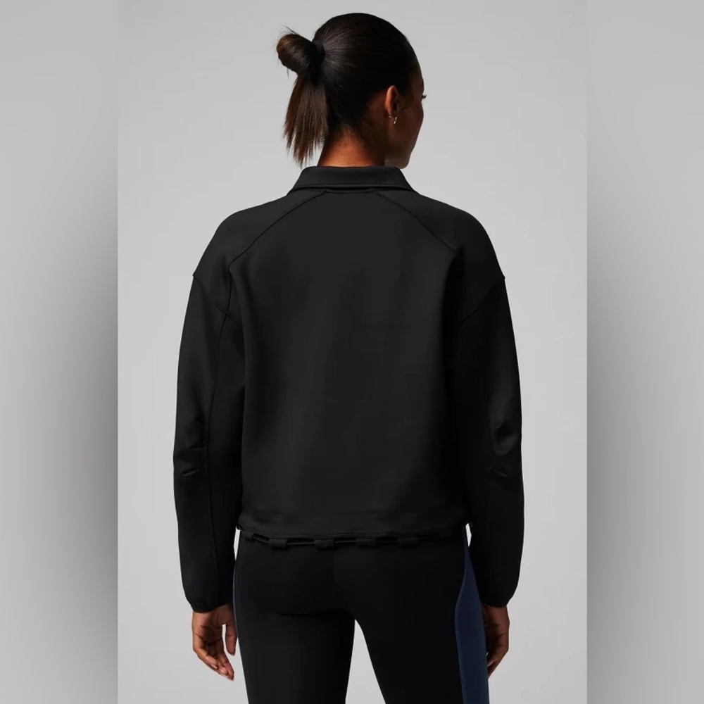 Fabletics Barrier Scuba Oversized Pullover in Black, size XS - Picture 13 of 13